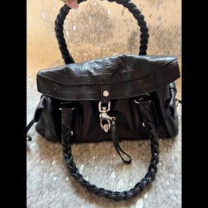 Francesco Biasia black leather bag.